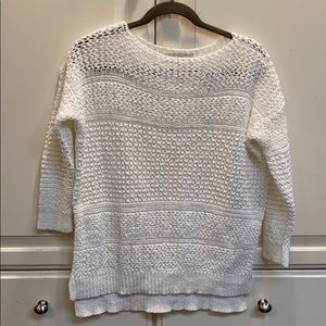 LOFT - Open weave sweater - white